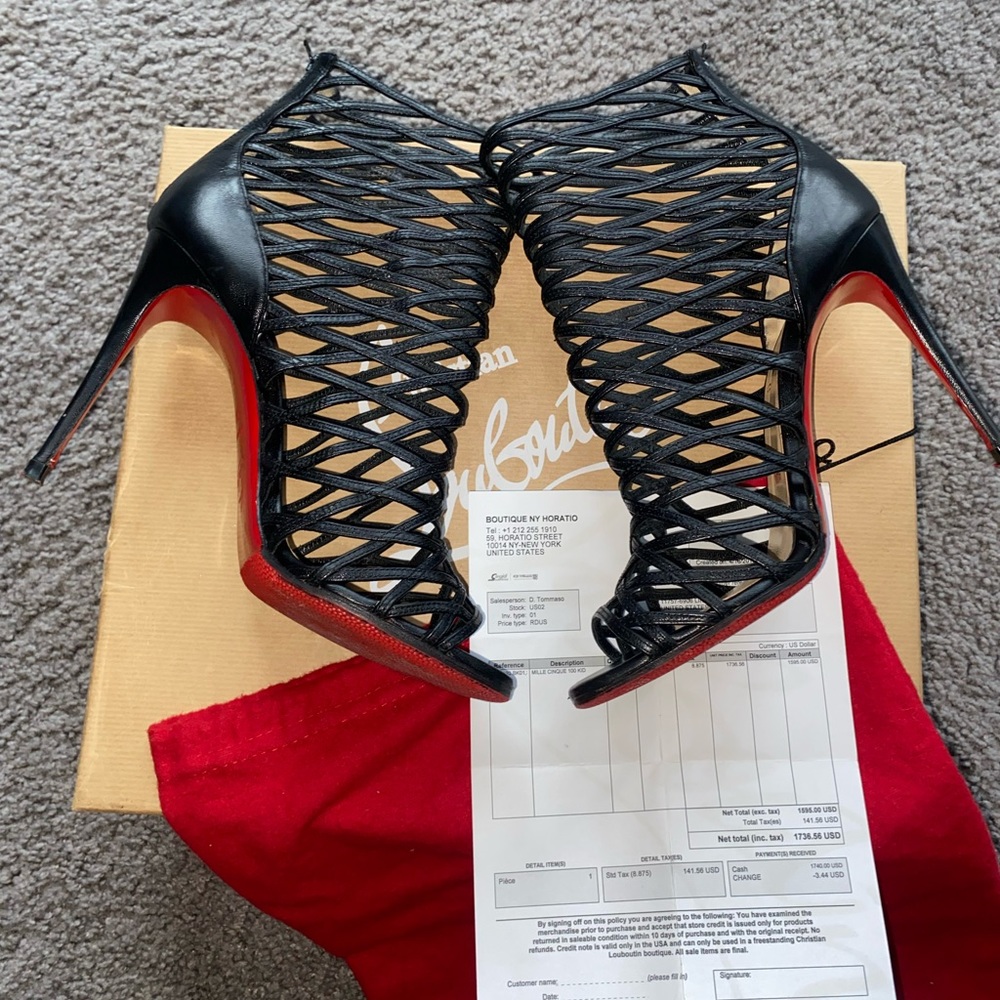 Christian Louboutin-  Millie Cinque 100 KID Size : 38